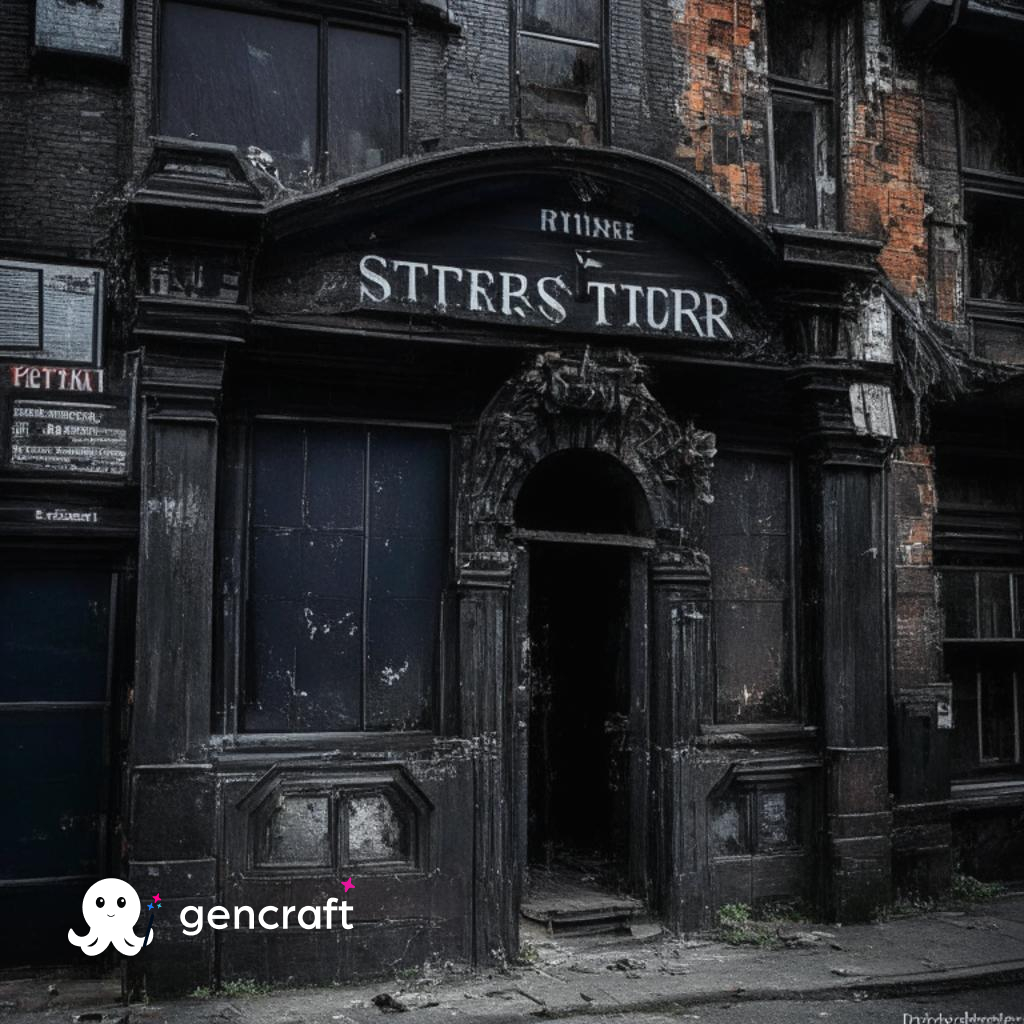 AI generated image of Stoker's, a goth vampire bar